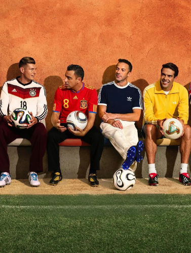 Giocatori con le maglie delle grandi squadre europee